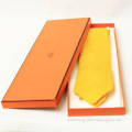 Orange cardboard tie packing box